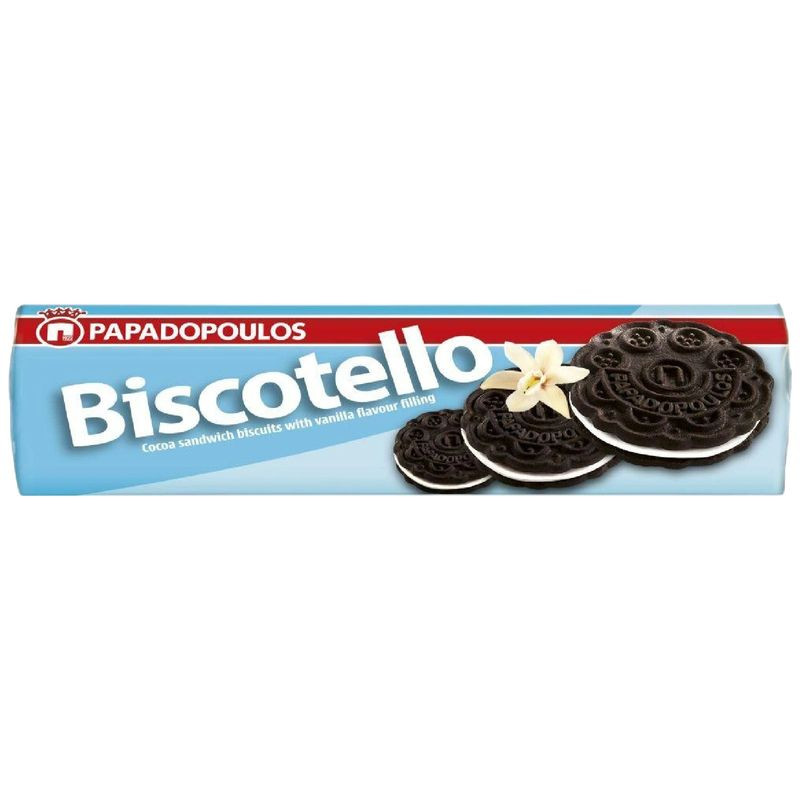 Изображение товара Печенье-сэндвич Papadopoulos с ванильным кремом 200г Греция