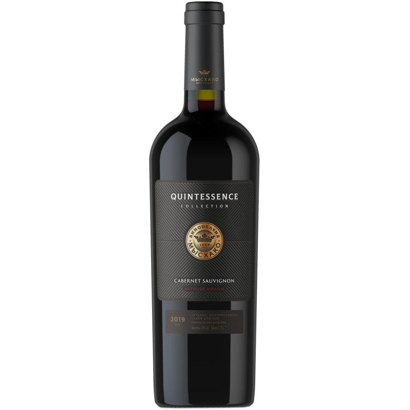 Изображение товара Вино Мысхако Quintessence Cabernet Sauvignon красное сухое 14.8%, 750мл