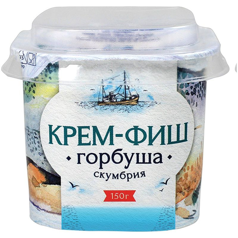 Изображение товара Паста Крем-Фиш горбуша-скумбрия 150г натуральный рыбный продукт
