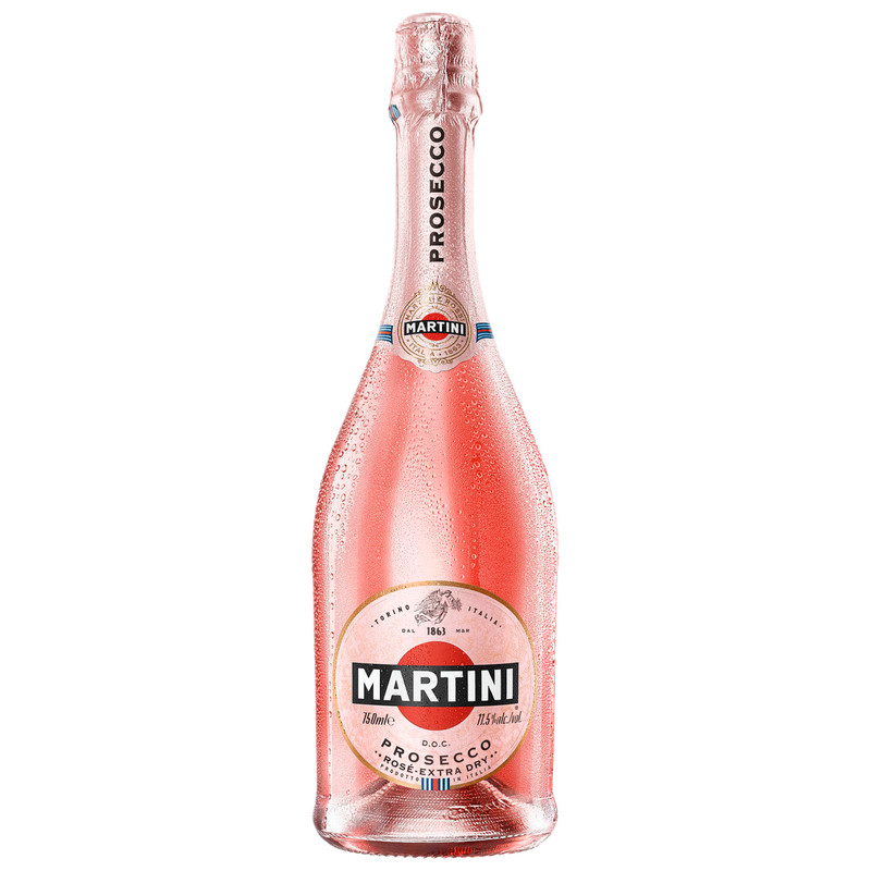 Изображение товара Вино игристое Martini Prosecco DOC Rose розовое сухое 11, 5%, 750мл
