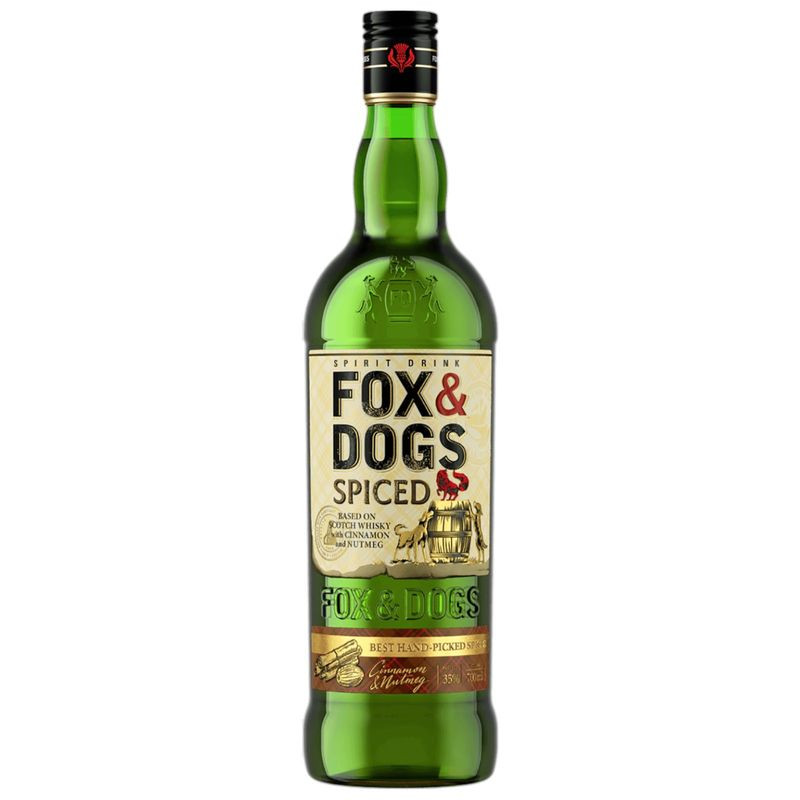 Изображение товара Настойка Fox & Dog's Spiced на основе виски 700мл + бокал полусладкая