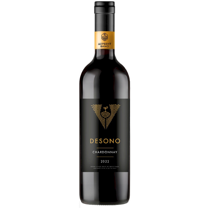 Изображение товара Вино Desono Chardonnay белое сухое 12.5% 750мл Россия