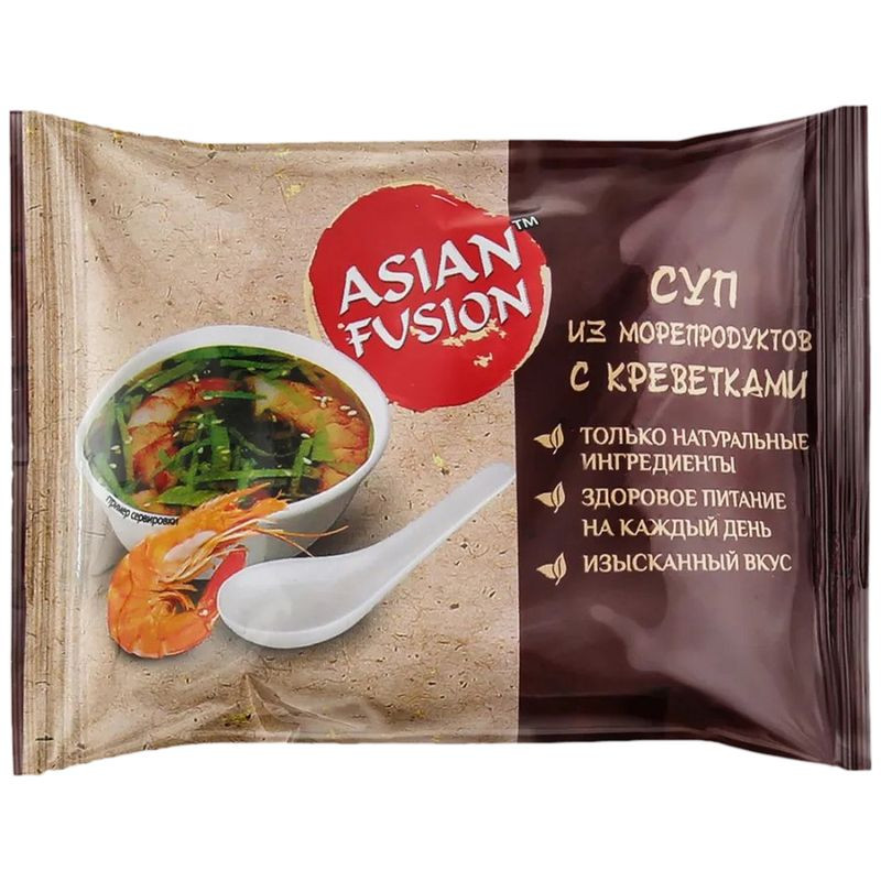 Изображение товара Суп Asian Fusion из морепродуктов с креветками 12 г