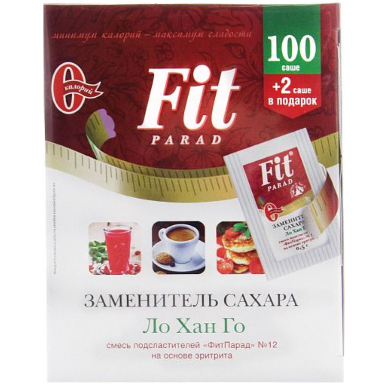 Изображение товара Смесь подсластителей Fit Parad №12 50г натуральный заменитель сахара