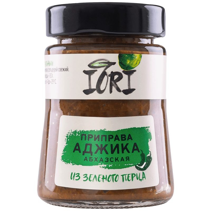 Изображение товара Приправа Iori Аджика Абхазская из зеленого перца 120г натуральный острый соус грузия