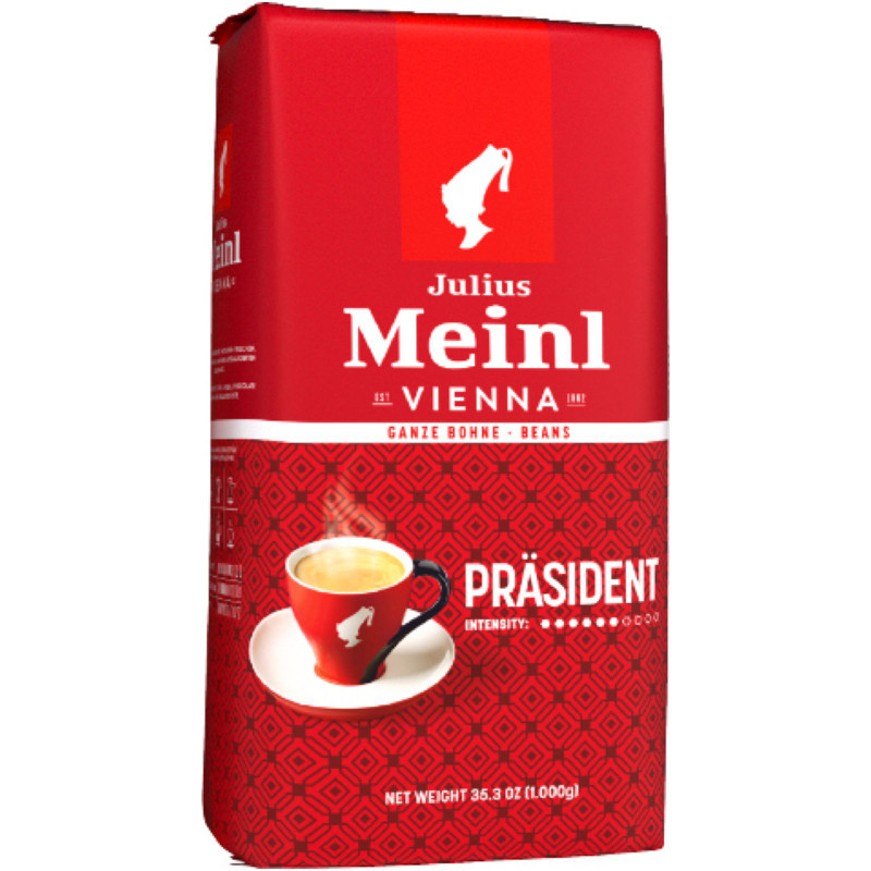 Изображение товара Кофе Julius Meinl Президент классическая коллекция в зёрнах 1 кг Италия