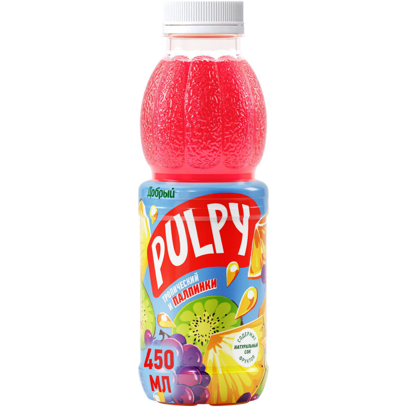 Изображение товара Напиток сокосодержащий Pulpy Тропический с мякотью, 450мл