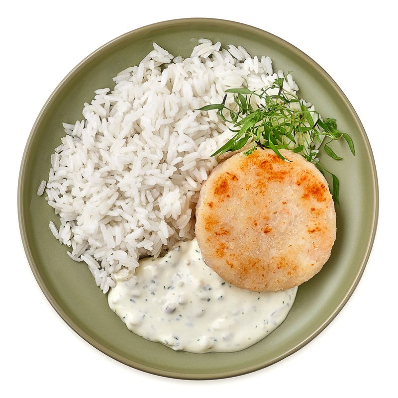 Изображение товара Котлета из судака и креветок с рисом 270г Перекрёсток Select