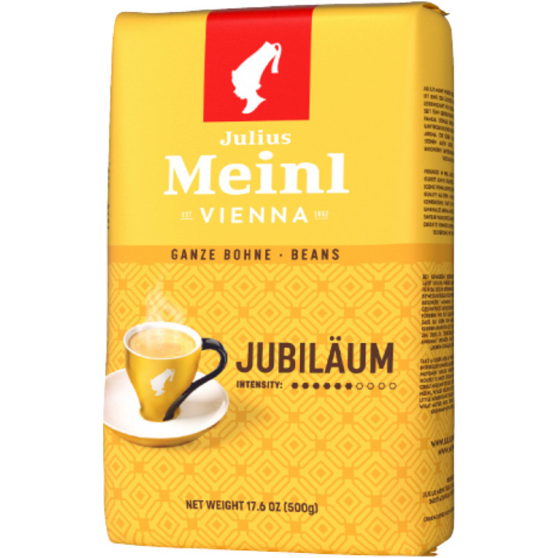 Изображение товара Кофе Julius Meinl Юбилейный в зёрнах 500 г — арабика и робуста, средняя обжарка