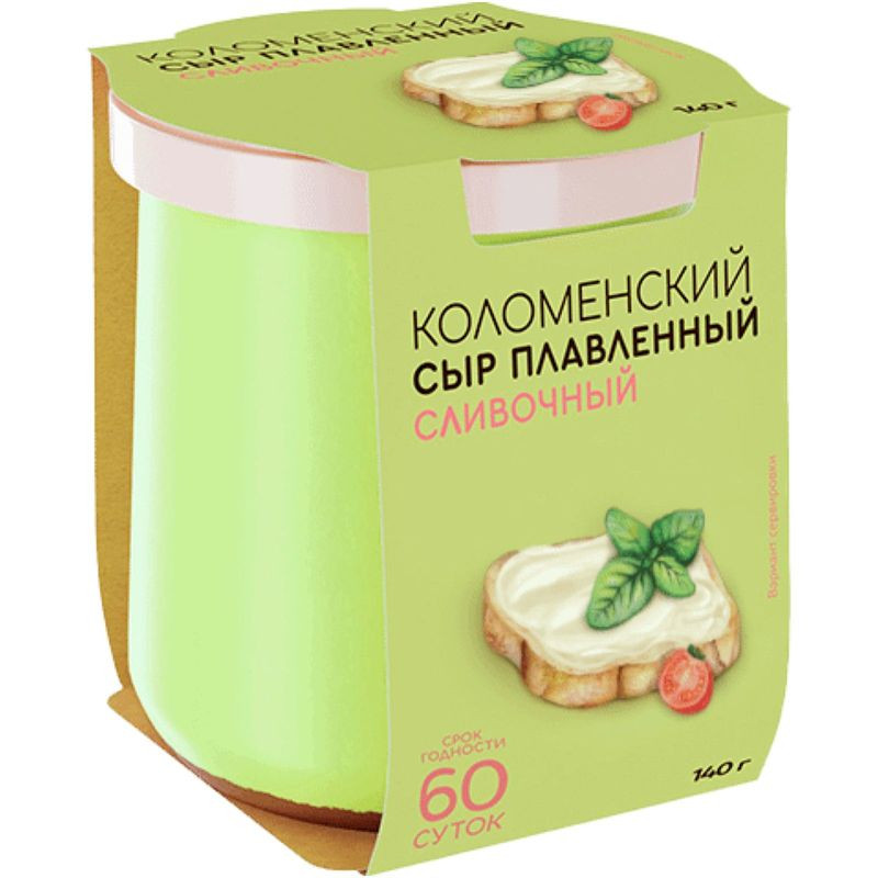 Изображение товара Сыр Коломенский сливочный плавленый 50% 140г Россия