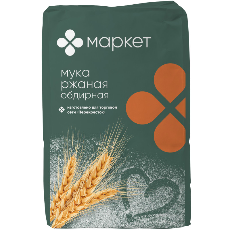 Изображение товара Мука ржаная обдирная Маркет, 1кг