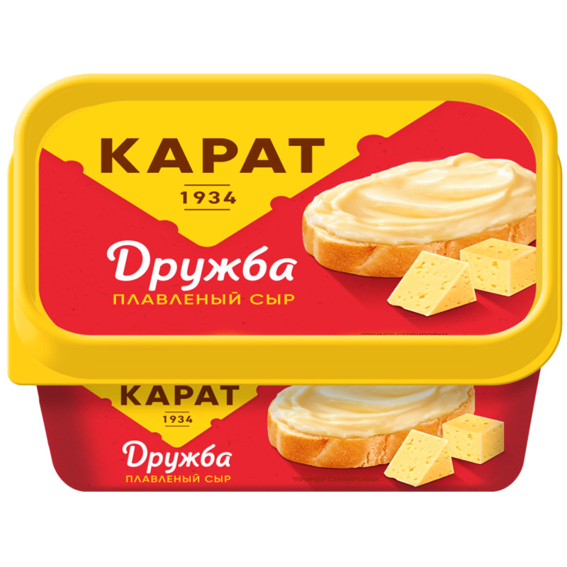 Изображение товара Сыр плавленый Карат+ Дружба 45%, 400г