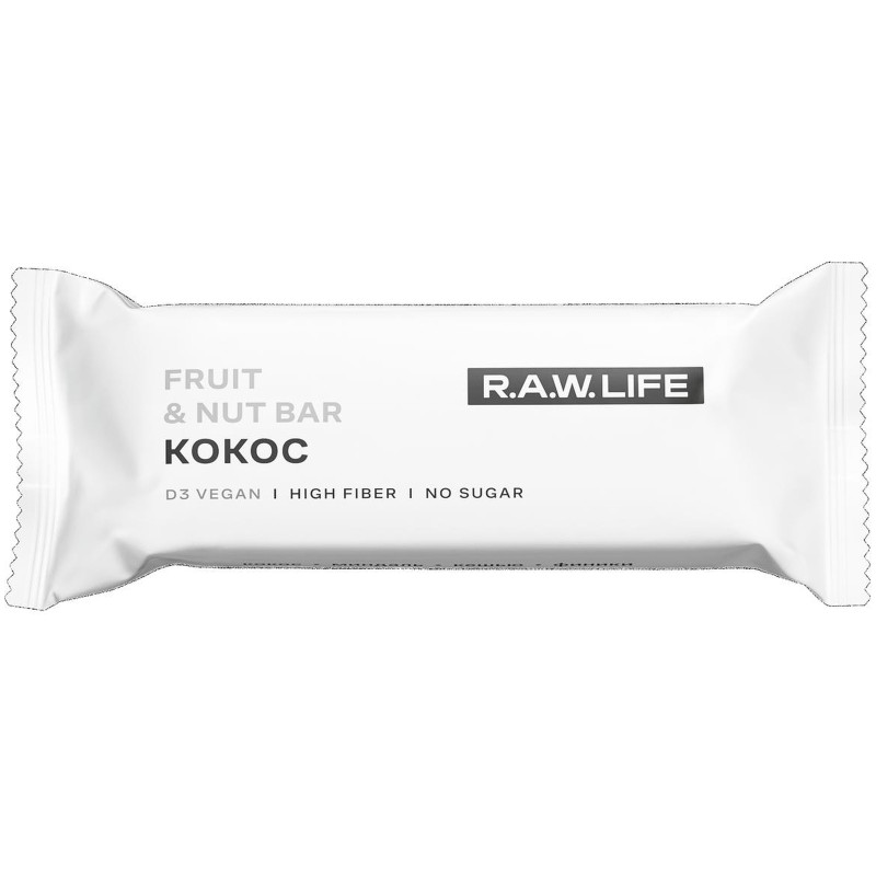 Изображение товара Батончик орехово-фруктовый R.A.W. Life Кокос, 47г
