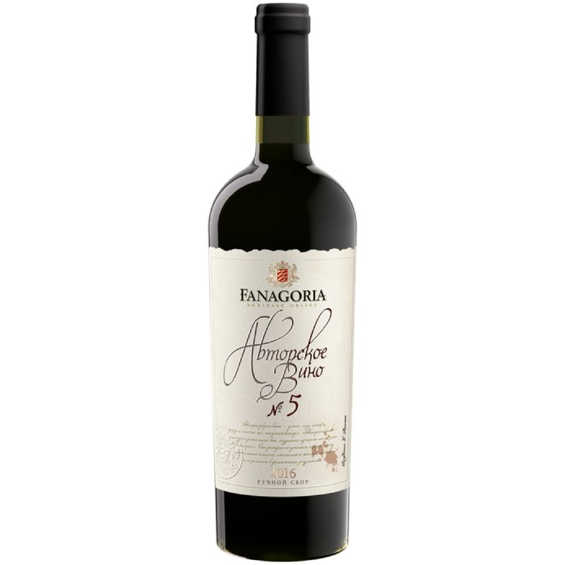 Изображение товара Вино Fanagoria Авторское №5 красное сухое 750 мл