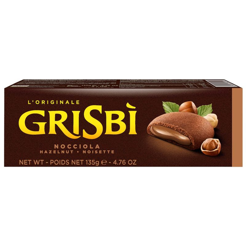 Изображение товара Печенье Grisbi с ореховым кремом, 135г - Вкусное итальянское лакомство