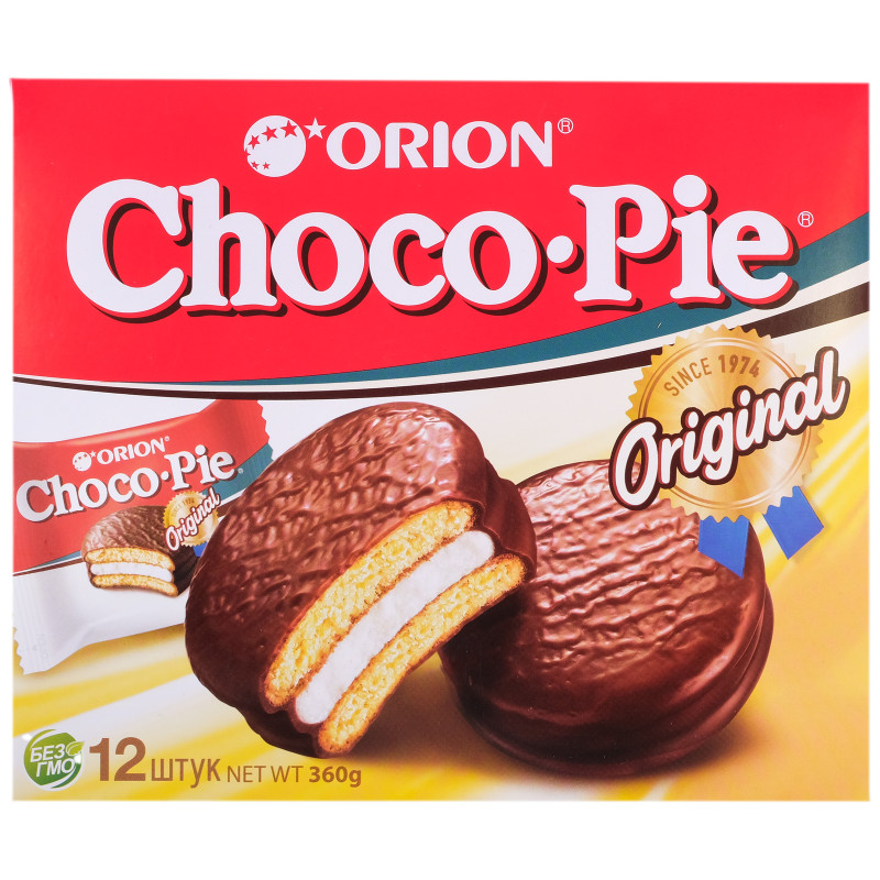 Изображение товара Пирожное Orion Choco Pie в глазури, 12x30г