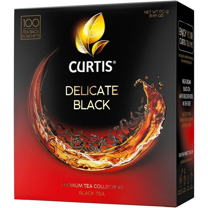 Изображение товара Чай Curtis Delicate Black чёрный байховый в пакетиках 100х1.7г Россия