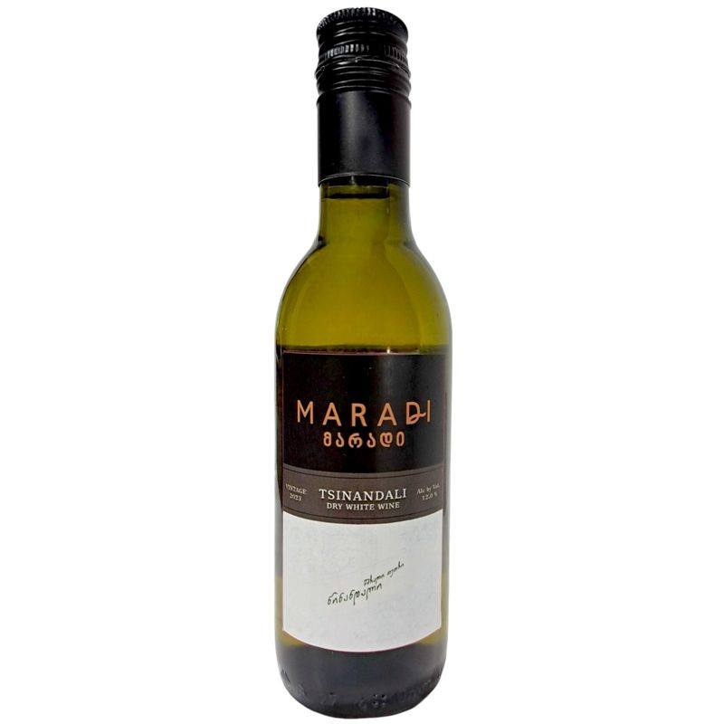 Изображение товара Вино Maradi Цинандали белое сухое 12% 187мл Грузия
