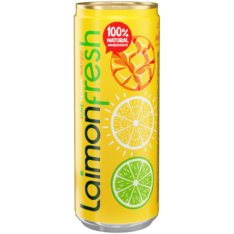 Изображение товара Напиток газированный Laimon Fresh Mango, 330мл