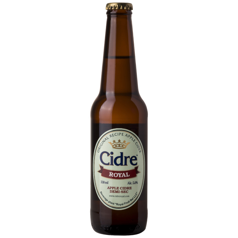 Изображение товара Сидр Cidre Royal Яблочный особый полусухой газированный, 330мл
