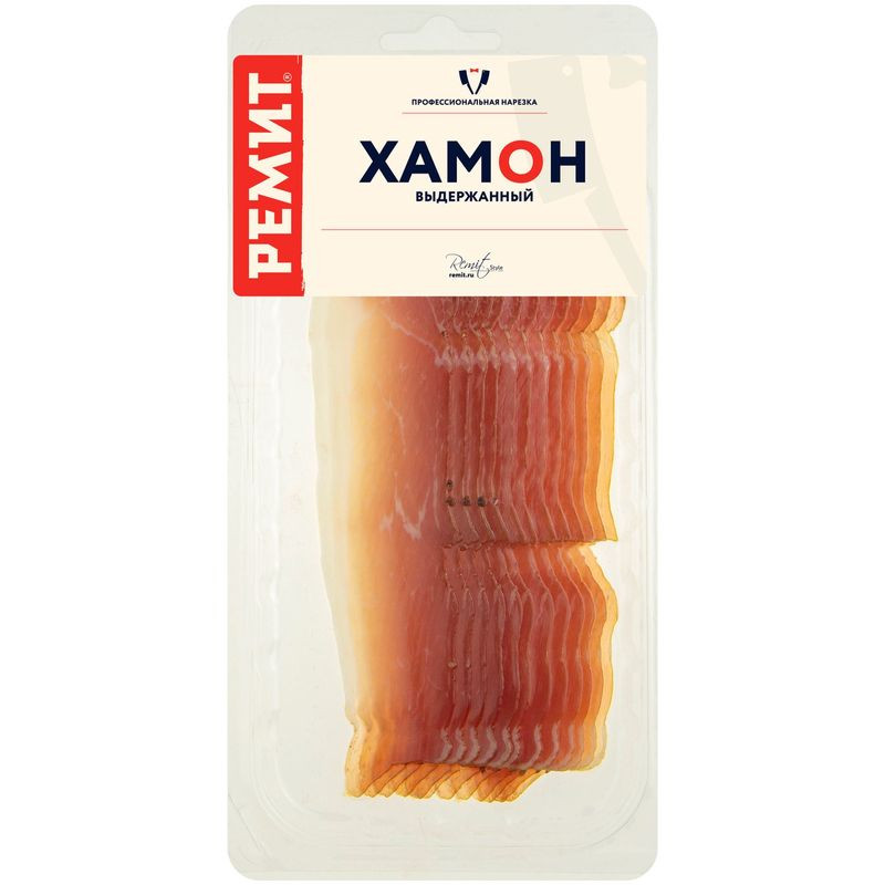 Изображение товара Свиной окорок Ремит Хамон вяленый 55г - Мясной деликатес