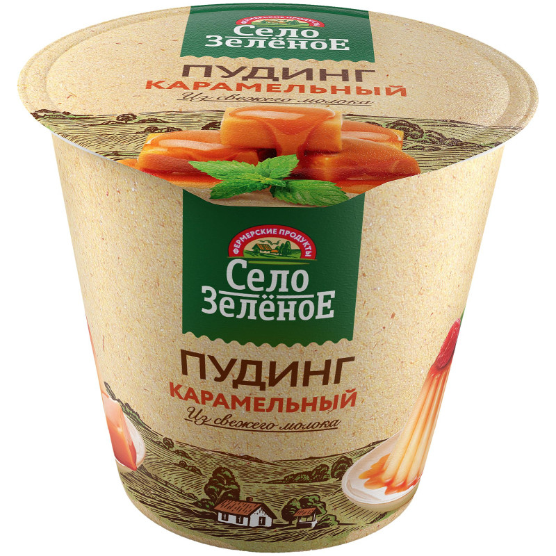 Изображение товара Пудинг молочный Село Зелёное карамельный 3%, 120г