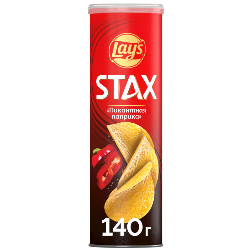 Изображение товара Чипсы Lay's Stax Пикантная паприка, 140г