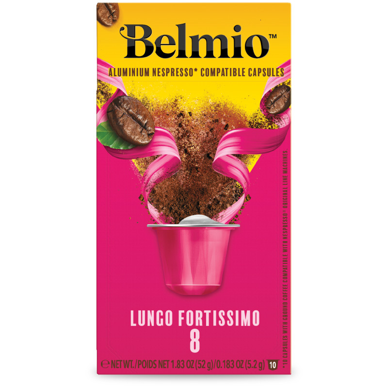 Изображение товара Кофе в капсулах Belmio Lungo Fortissimo натуральный жареный 10x5,2г