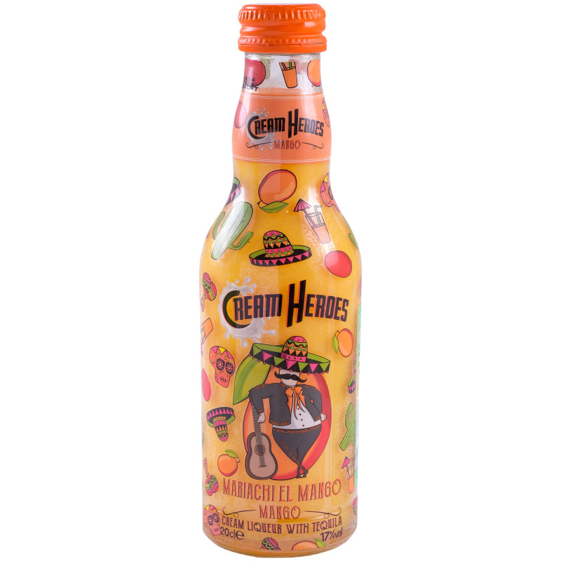 Изображение товара Ликёр Cream Heroes Mariachi Mango 17% 200мл Испания