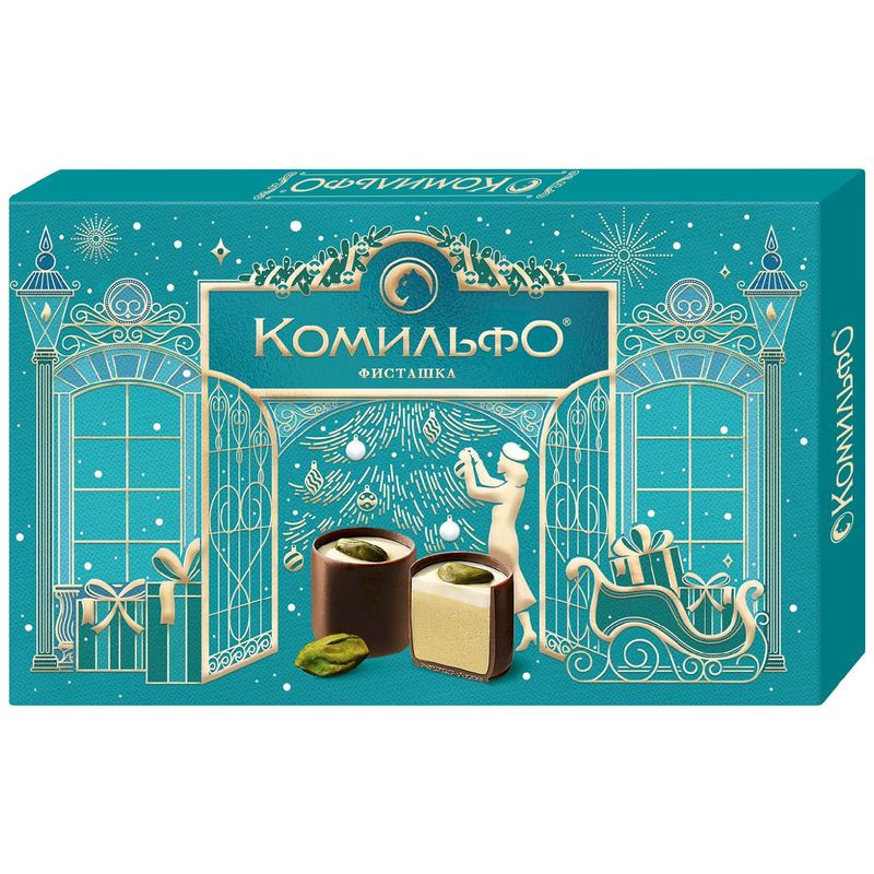 Изображение товара Конфеты Комильфо Фисташка с двухслойной начинкой, 116 г Российское качество