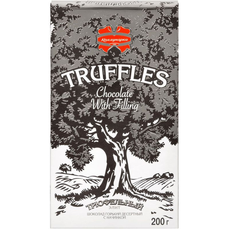 Изображение товара Молочный шоколад Коммунарка Трюфельный элит с начинкой 200 г