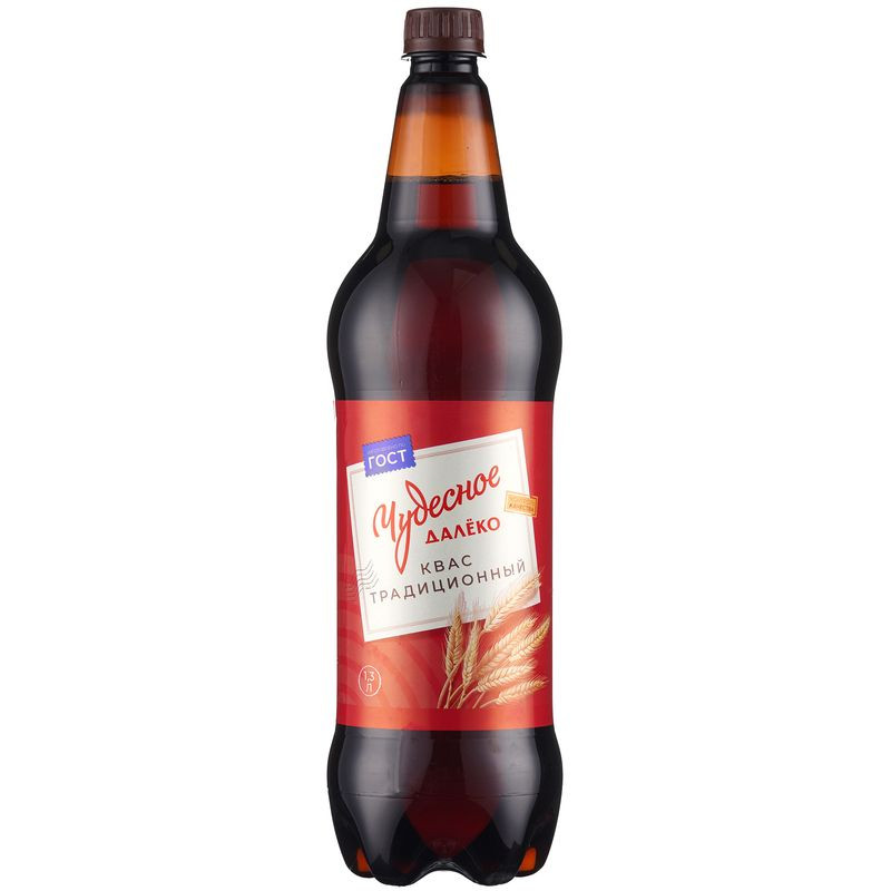 Изображение товара Квас Чудесное Далёко Традиционный пастеризованный 1.3л