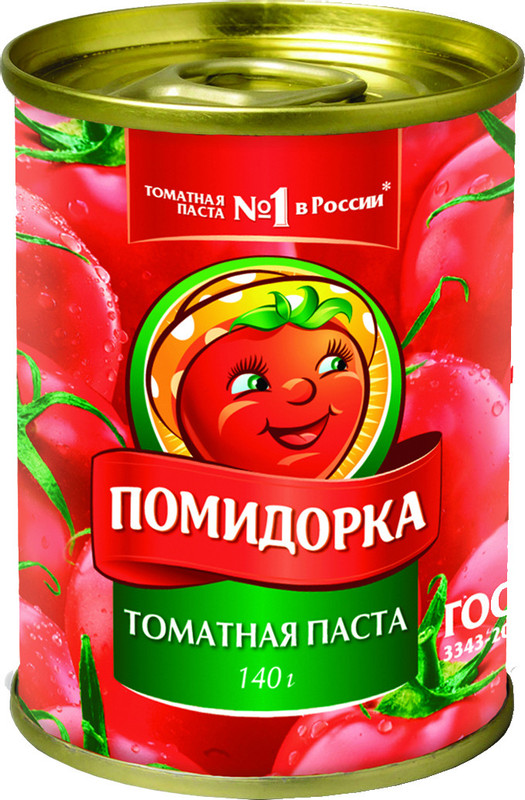 Изображение товара Томатная паста Помидорка, 140г