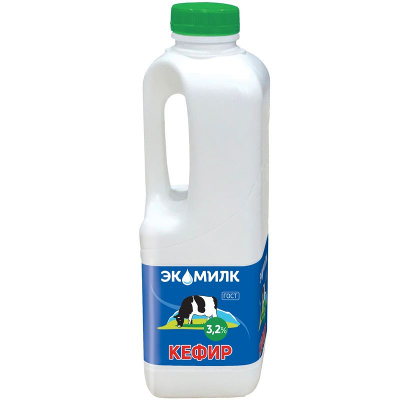 Изображение товара Кефир Экомилк 3.2% 900мл натуральный продукто для здоровья