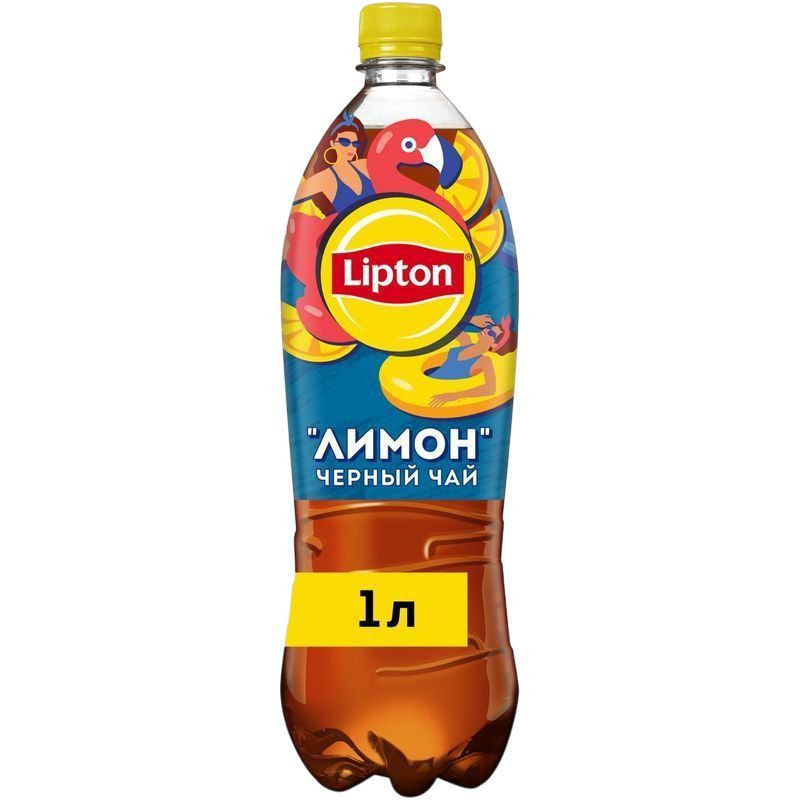 Изображение товара Холодный чай Lipton лимон 1л - освежающий напиток с натуральным вкусом лимона