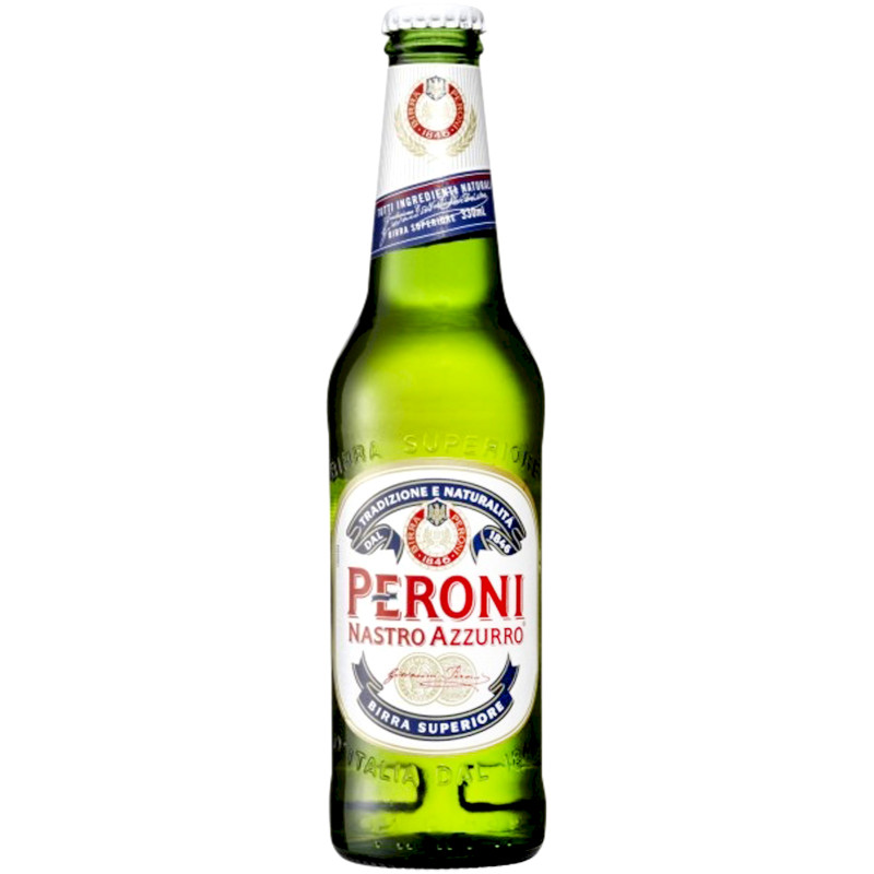 Изображение товара Пиво Peroni Настро Аззурро светлое фильтрованное 5.0%, 330мл