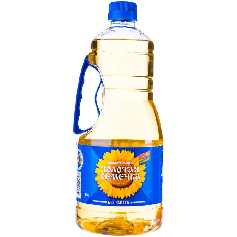 Изображение товара Масло подсолнечное Золотая семечка рафинированное 1.8л
