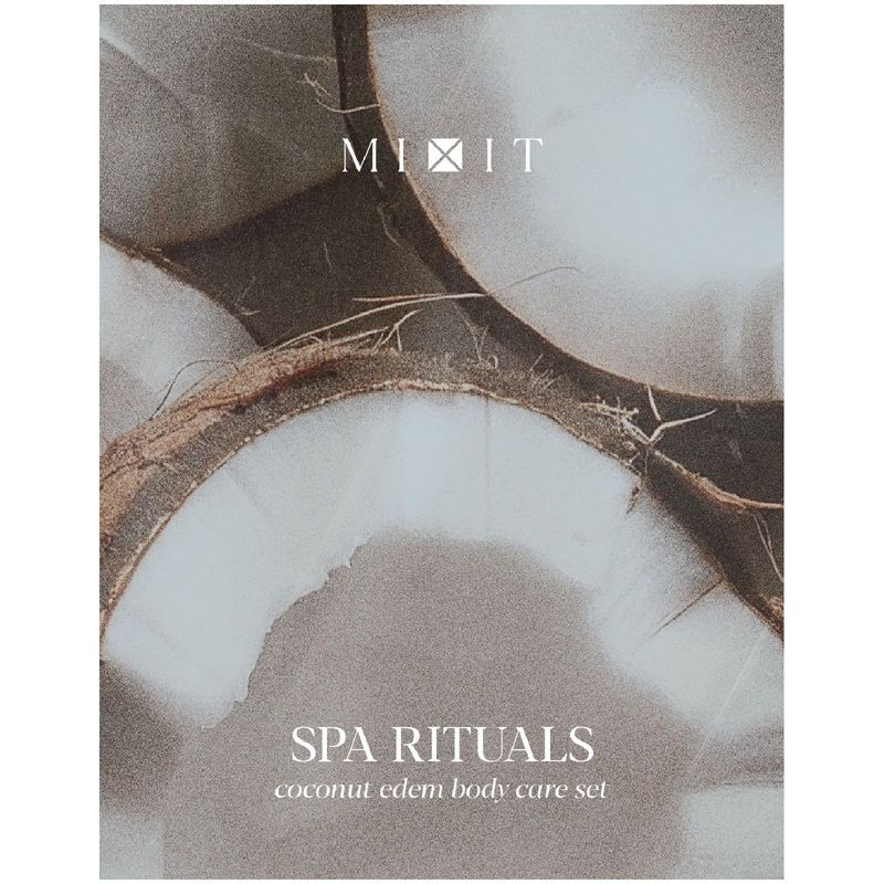 Изображение товара Подарочный набор для ухода за телом Mixit Кокосовый Рай 550 г натуральные масла и витамины