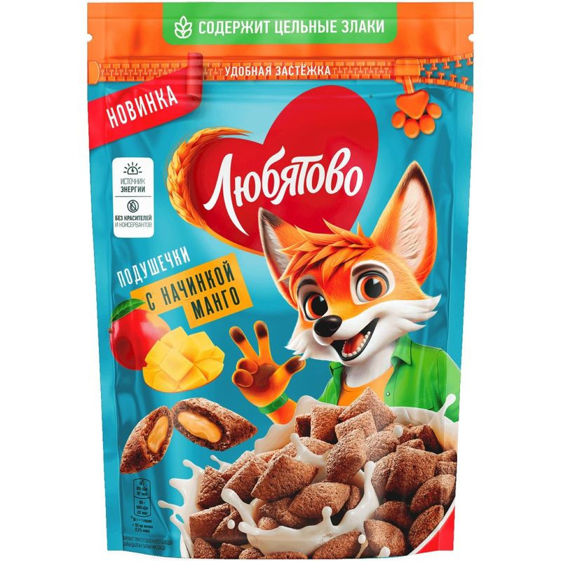 Изображение товара Подушечки Любятово манго, 220г - вкусный и полезный перекус