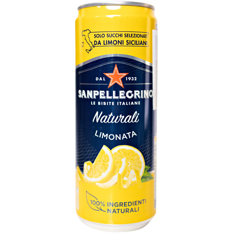 Изображение товара Напиток газированный Sanpellegrino Limonata с соком, 330мл