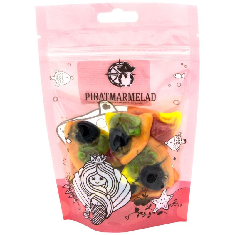 Изображение товара Мармелад Piratmarmelad Пицца 125 г яркий фруктовый десерт