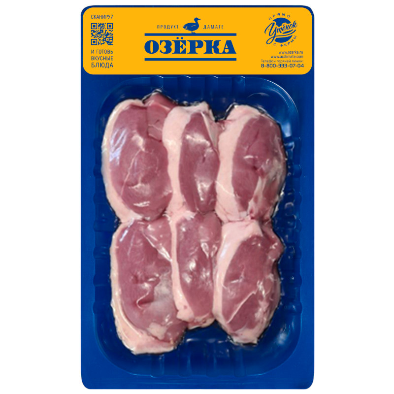 Изображение товара Медальоны из утёнка Озёрка охлаждённые 510г — Натуральное мясо высокая качество