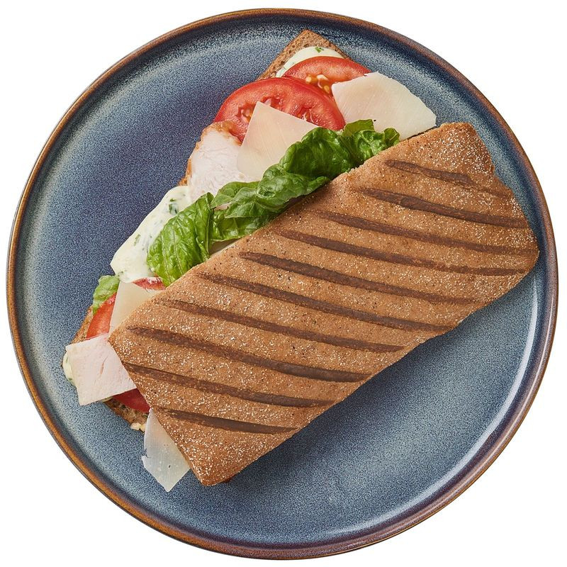 Изображение товара Чиабатта ржаная с индейкой и соусом песто 180г