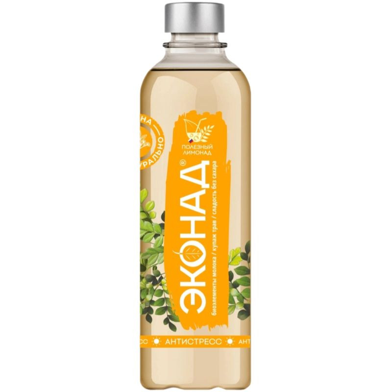 Изображение товара Газированный напиток Эконад Антистресс безалкогольный 500 мл натуральный