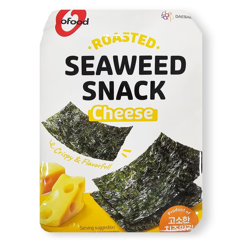 Изображение товара Капуста морская O'Food сушёная обжаренная со вкусом сыра Чеддер, 4г