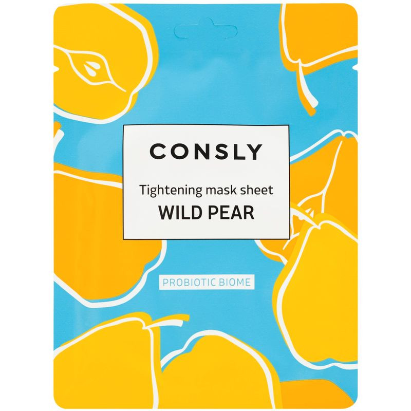 Изображение товара Маска Consly с экстрактом дикой груши для комбинированной кожи тканевая 25мл