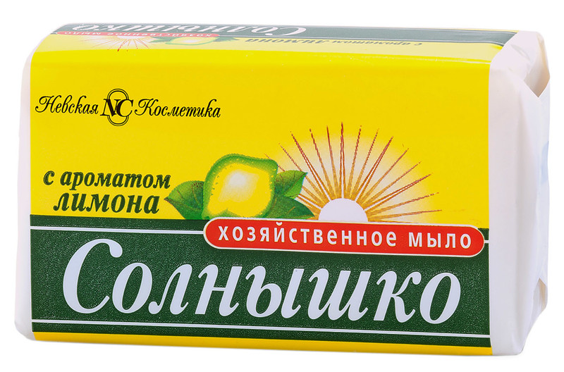 Изображение товара Мыло хозяйственное Солнышко с ароматом лимона, 140г