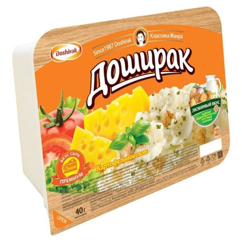 Изображение товара Пюре Доширак картофельное со вкусом сыра 40г быстрое питание