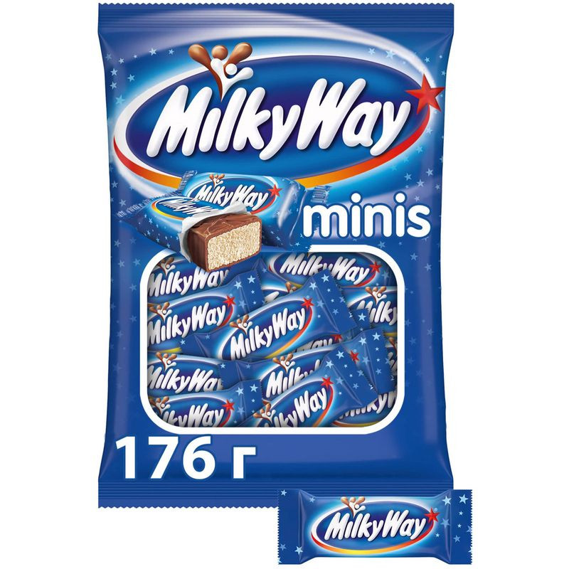 Изображение товара Батончики Milky Way Minis шоколадные с суфле 176г Россия