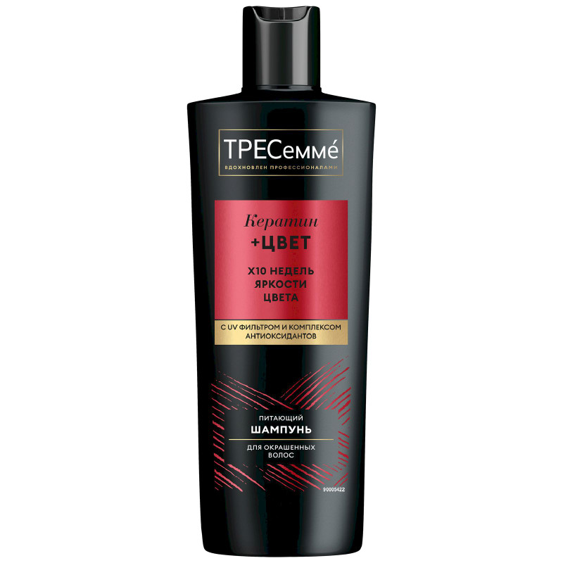 Изображение товара Шампунь Tresemmé Keratin Color для окрашенных волос 400мл — защита цвета и уход
